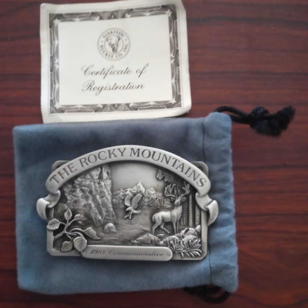 1984 Commemorative Vintage, Collectible Siskiyou Belt Buckle